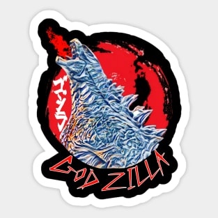 Roar the style with king of kaiju Sticker